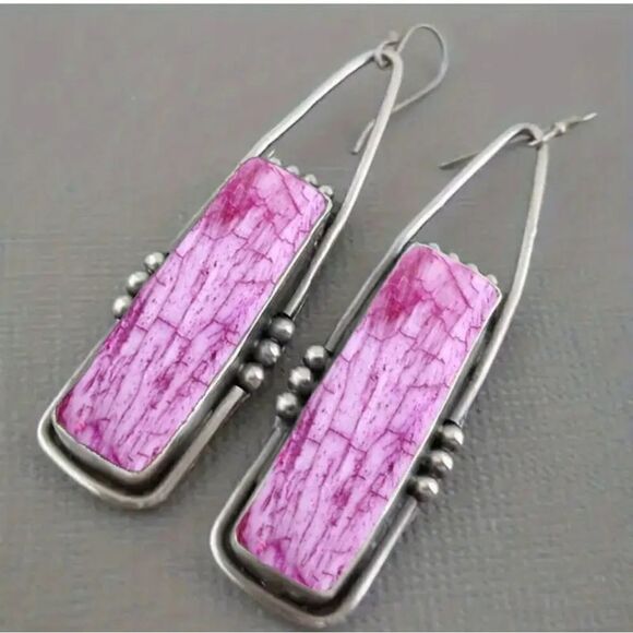 Boho retro style earrings - Picture 4 of 9